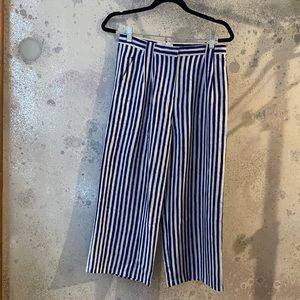Christian Wijnants striped 100% silk trousers